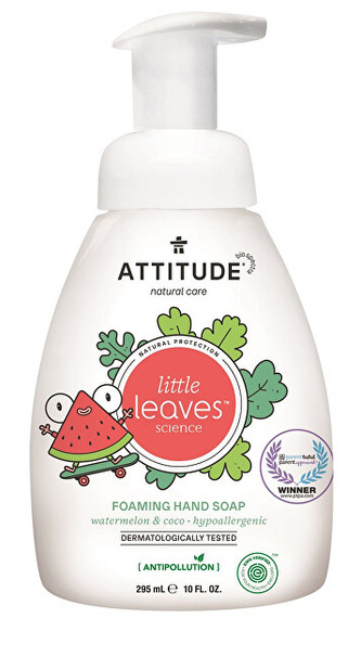 ATTITUDE Dětské pěnivé mýdlo na ruce ATTITUDE Little leaves s vůní melounu a kokosu 295 ml