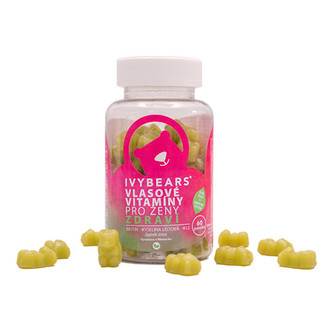 IVY Bears IVY Bears vlasové vitamíny pro ženy s příchutí jablka 60 ks