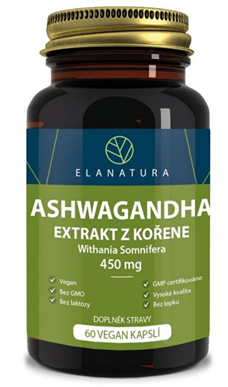 Elanatura Aswagandha extrakt 60 kapslí