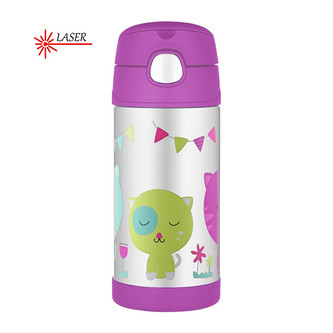 Thermos FUNtainer Dětská termoska s brčkem - kočka 355 ml Thermos FUNtainer Dětská termoska s brčkem - kočka 355 ml