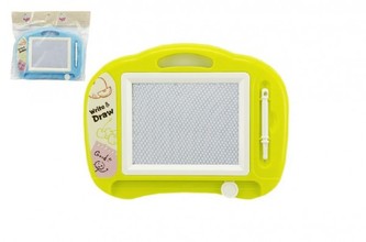 Magnetická tabulka kreslící plast 18x14cm 2 barvy v sáčku