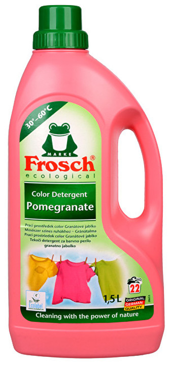 Frosch Tekutý prací přípravek na barevné prádlo Granátové jablko 1500 ml