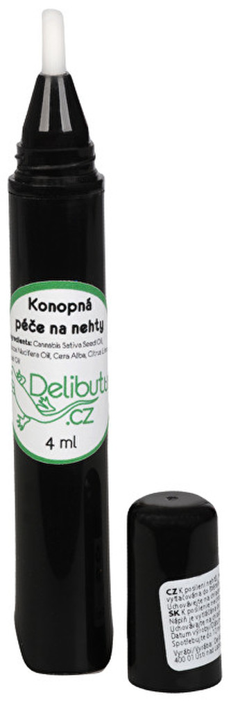 Delibutus Konopná péče na nehty a lůžka v aplikátoru 4 ml