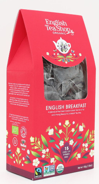English Tea Shop Čaj English Breakfast bio, 15 pyramidek English Tea Shop Čaj English Breakfast bio, 15 pyramidek