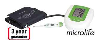 MICROLIFE Tlakoměr BP 3AG1 digitální automatický s teploměrem MT 3001