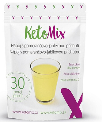KetoMix Nápoj s pomerančovo-jablečnou příchutí 90 g/ 30 porcí