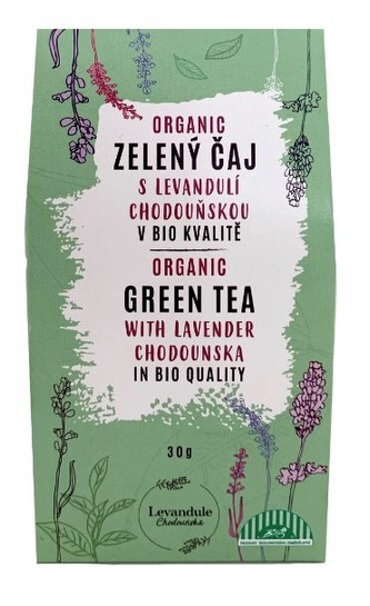 BIO Levandule Chodouňská BIO Zelený sypaný čaj Chun Mee s Levandulí Chodouňskou 30 g