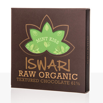 Iswari Raw čokoláda - Mint Kiss 75 g BIO