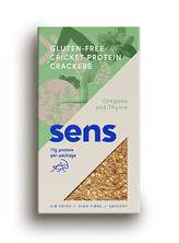 SENS SENS Protein bezlepkové krekry s cvrččí moukou - Oregáno & Tymián 50 g