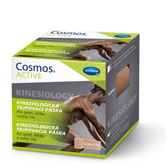 Cosmos Cosmos Active - Kinezio tejp. páska béžová 5 cm x 5 m