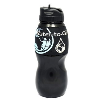 Water-to-GO Water-to-GO lahev 0,75 l černá s pouštním lemem
