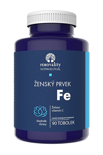 Renovality Ženský prvek Fe s Acerolou, doplněk stravy, 90 tobolek