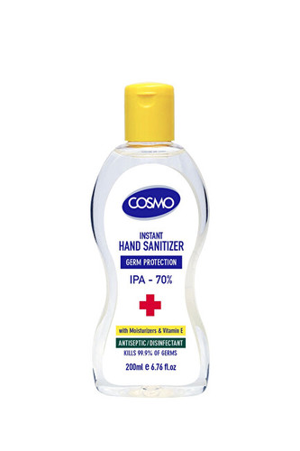 Cosmo Čistící gel na ruce s  antibakteriální přísadou 200 ml