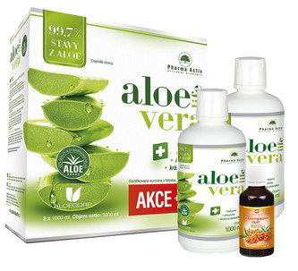 Pharma Activ Akční SET Aloe Vera Life 1000 ml 1+1 s příbalem 100% Rakytníkový olej 50 ml Pharma Activ Akční SET Aloe Vera Life 1000 ml 1+1 s příbalem 100% Rakytníkový olej 50 ml