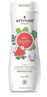 ATTITUDE Dětské tělové mýdlo a šampon (2 v 1) ATTITUDE Little leaves s vůní melounu a kokosu 473 ml