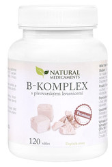 Natural Medicaments B-komplex s pivovarskými kvasnicemi Premium 120 tbl.