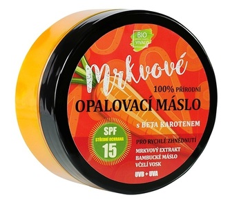 Vivaco Přírodní opalovací mrkvové máslo OF 15 150 ml Vivaco Přírodní opalovací mrkvové máslo OF 15 150 ml