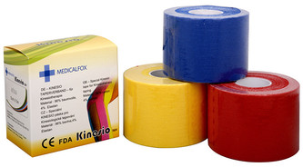 Medicalfox Tejpovací páska Kinezio 5 cm x 5 m Růžová