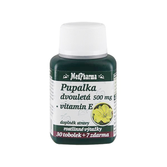 MedPharma Pupalka dvouletá 500 mg + vitamín E 30 tob. + 7 tob. ZDARMA