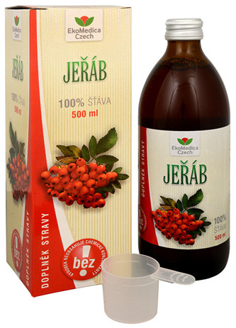 EkoMedica Czech Jeřáb - 100% šťáva z jeřábu 500 ml