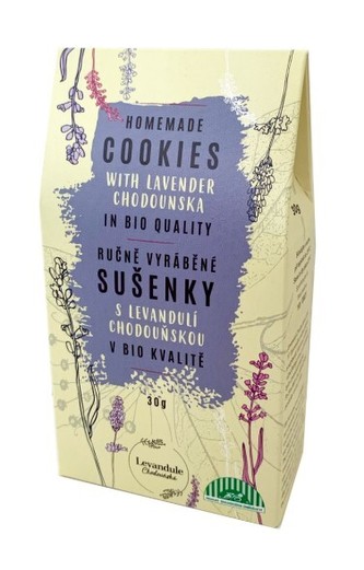 BIO Levandule Chodouňská BIO ručně vyráběné levandulové sušenky 30 g