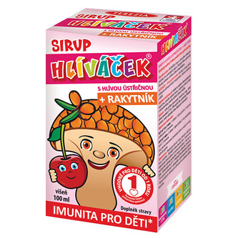 Terezia Company Hlíváček - sirup s hlívou ústřičnou a rakytníkem 100 ml Hruška