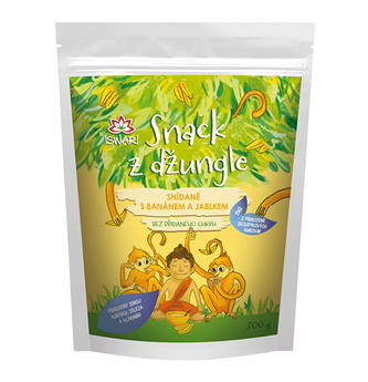 Iswari BIO Snack z džungle - snídaně s banánem a jablkem 300 g
