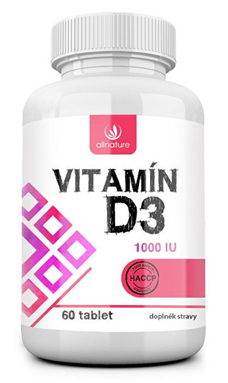 Allnature Vitamín D3 60 tablet