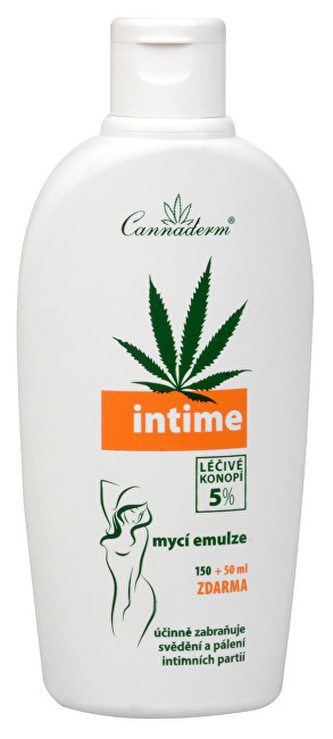 Cannaderm Intime jemná mycí emulze 150 ml + 50 ml ZDARMA