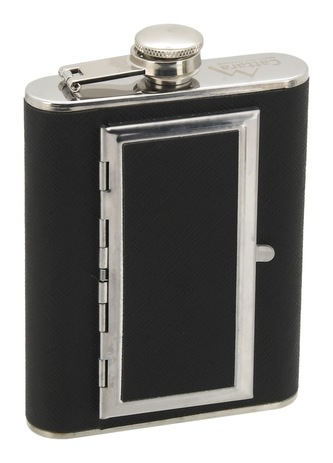 Lahev placatka  175ml s pouzdrem na doutníky Lahev placatka  175ml s pouzdrem na doutníky