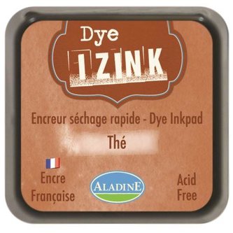 Razítkovací inkoust IZINK DYE - hnědá/ 8x8 cm