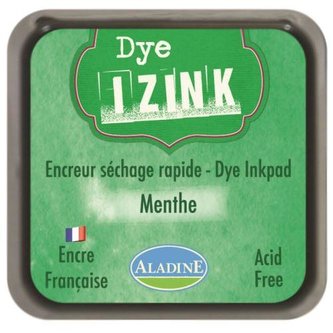 Aladine IZINK DYE razítkovací inkoust 8 x 8 cm - zelená