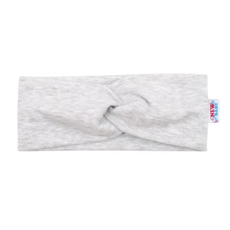 Kojenecká čelenka New Baby Style světle šedá 2
