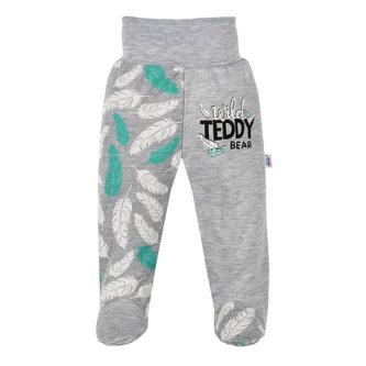 Kojenecké bavlněné polodupačky New Baby Wild Teddy - velikost 80 (9-12m)