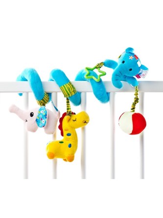 Hračka na postýlku spirála Sensillo Slon