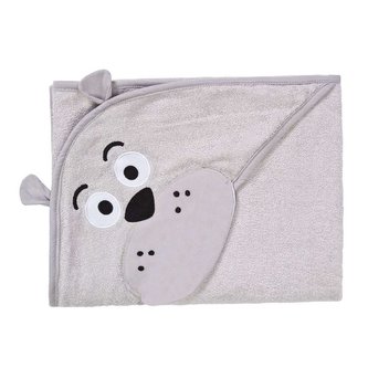 Dětská osuška Sensillo Water Friends 100x100 cm grey bear
