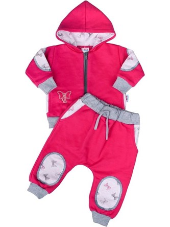 2-dílná soupravička New Baby Mašlička malinová - velikost 68 (4-6m)