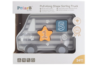 Dřevěná tahačka a vkládačka - nákladní auto