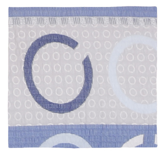 Povláček krepový - modrá elipsa - 40x40cm