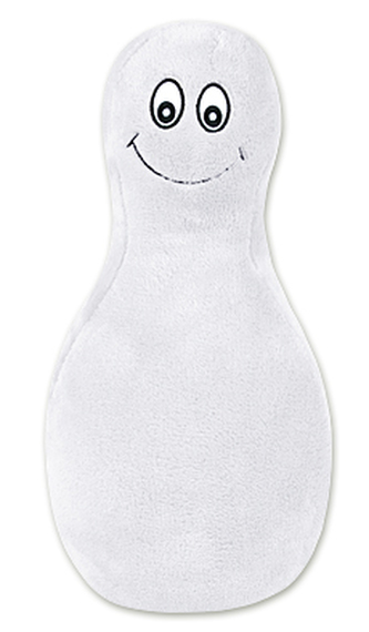 Polštářek Kuželka - bílá - 45x30 cm