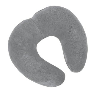 Polštářek cestovní podkova - šedá - 30x35 cm