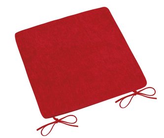 Sedák Žaneta hladký - červená - 38x38 cm