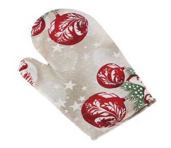 Kuchyňská chňapka - vánoční baňky - chňapka 28x18 cm