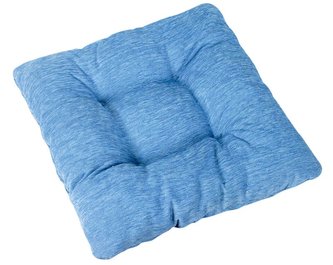 Sedák Žaneta prošívaný - modrý - 40x40 cm