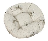 Sedák IVO kulatý prošívaný - motýlci - průměr 40 cm