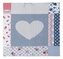 Povláček bavlněný - modré srdce - 40x40cm