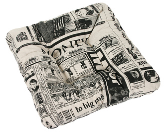 Sedák IVO prošívaný - noviny - 40 x40 cm
