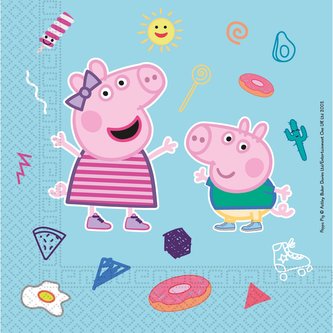 Ubrousky papírové Peppa Pig 20 ks ECO - rozložitelný