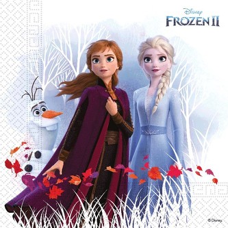 Ubrousky papírové Frozen II 20 ks ECO - rozložitelný