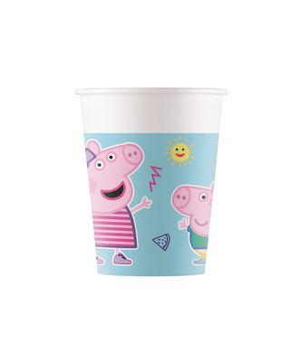 Kelímky 200 ml Peppa Pig 8 ks ECO - rozložitelné